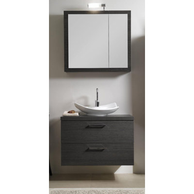 Ensemble de meuble-lavabo simple 31 "avec miroir Aurora A15