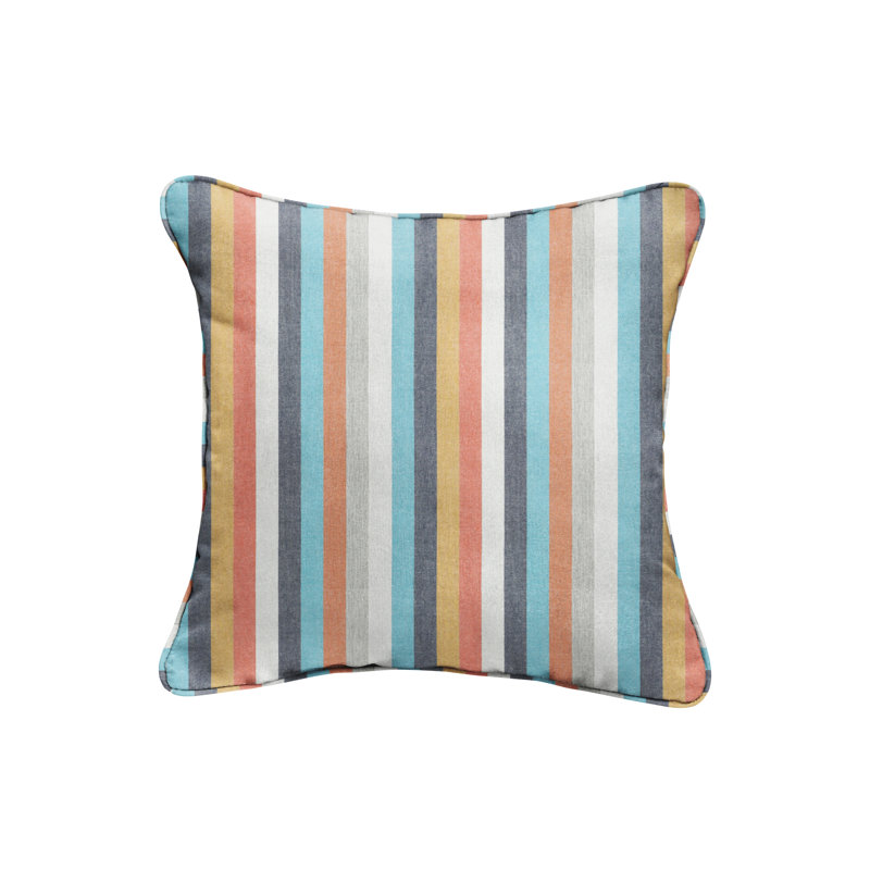 Striped Indoor/Outdoor Throw Pillow, 22" x 22"