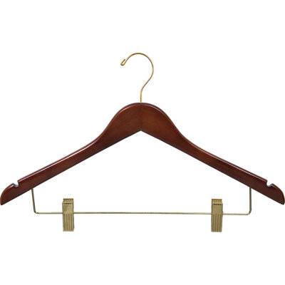 Combo cintre en bois pour costume / manteau