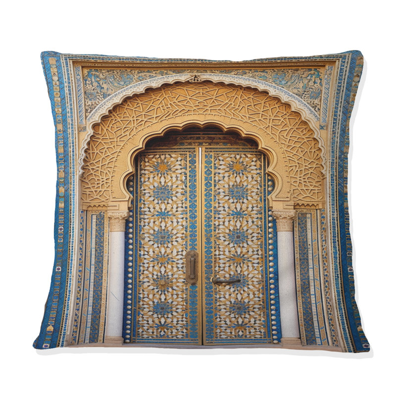 Coussin Morrocco Palace Golden Doors IV - imprimé campagne