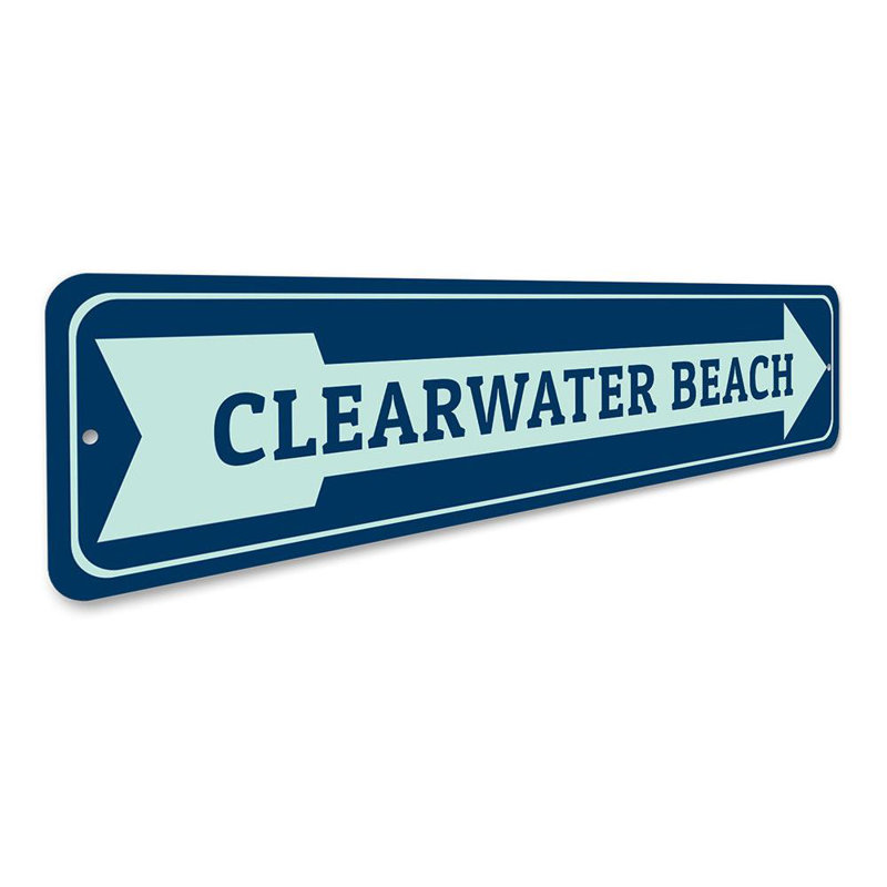 Panneau de plage en aluminium, H 6 po x l 24 po x P 0,06 po