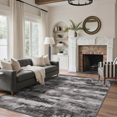 Tapis noir Pavelina