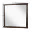 Miroir carré en chêne noueux