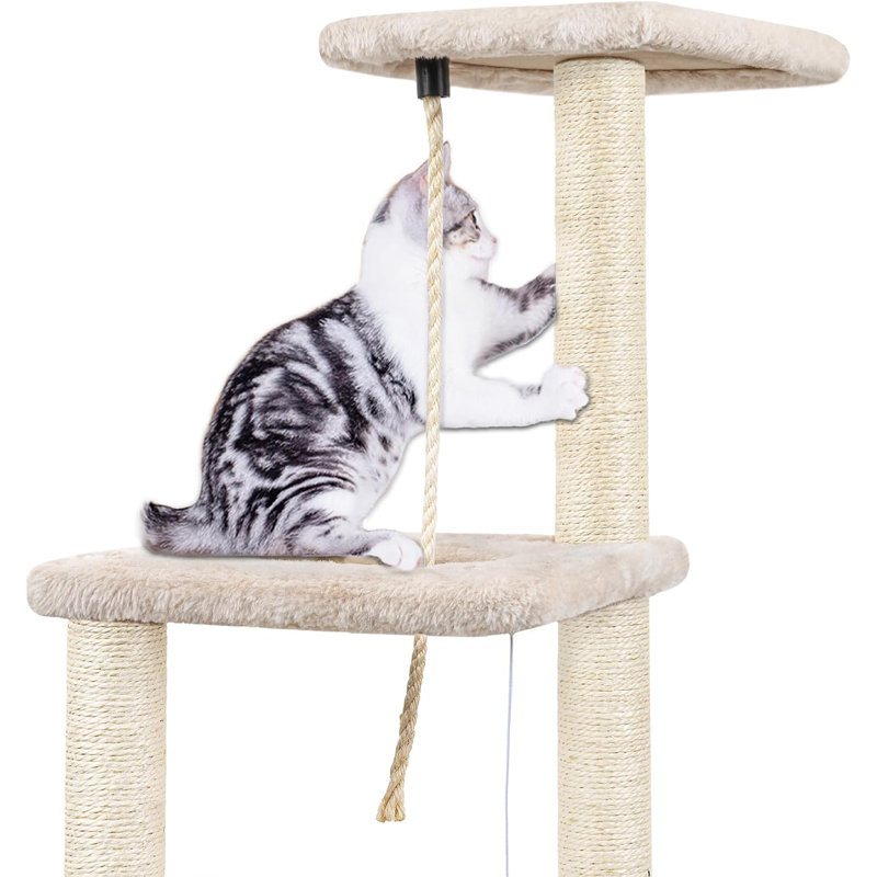 90cm H Cat Tree, Beige
