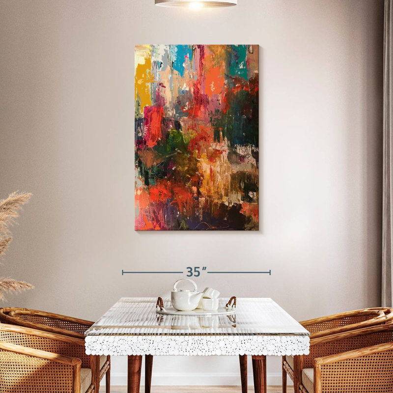 Avery Flowers Abstract, 45" H x 30" W