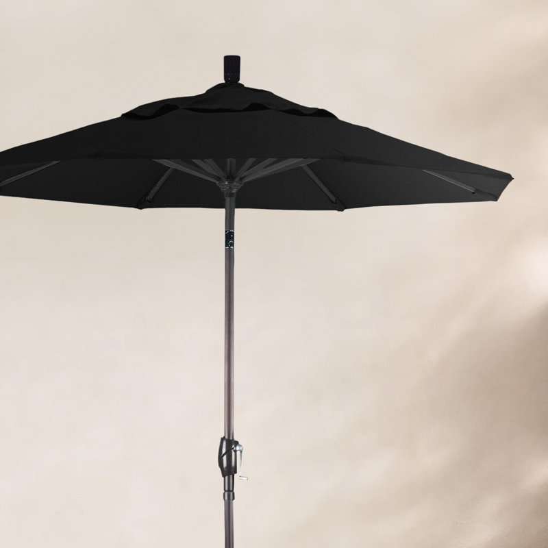 Parasol sunbrella de marché 7,5' Wallach, Toile Sunbrella® noir