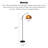 American Retro Metal & Marble Floor Lamp-60154231