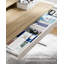 Bureau debout électrique réglable en hauteur avec tablette de rangement et tiroir coulissant, poste de travail ergonomique moderne-1111230115-1111230114