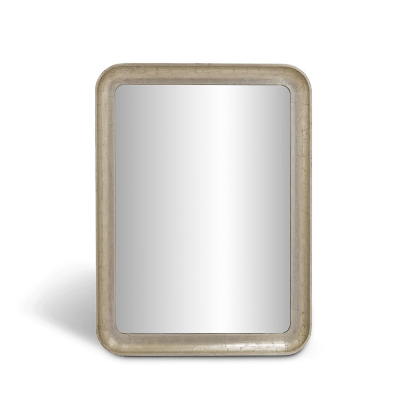 Cove Portrait Mirror, Champagne Silver