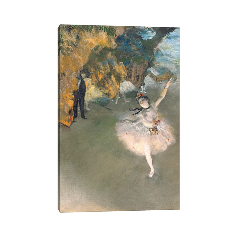 L'étoile, ou danseuse sur la scène, c.1876-77 - Giclée sur toile tendue avec châssis, H 18 po x l 12 po