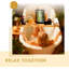 Plateau de baignoire en bambou pliable Premium