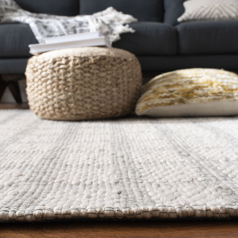 Dahl Hand Loomed Performance Solid Color Rug, Rectangle 3' x 5'