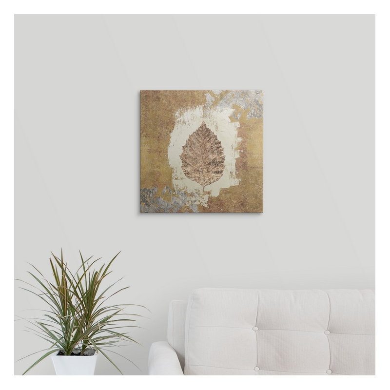 « vi » avery tillmon, impression Gilded Leaf, Toile, H 35 po x l 35 po x P 1,5 po
