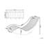 Arbaaz 180cm Long Acacia Single Chaise with Cushions-1206187289