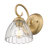 Khyra 1-Light Wall Sconce with Clear Glass-1417595318