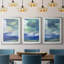 Island Dusk - reproduction sur mesure encadrée de qualité supérieure - 3 pièces-982884374