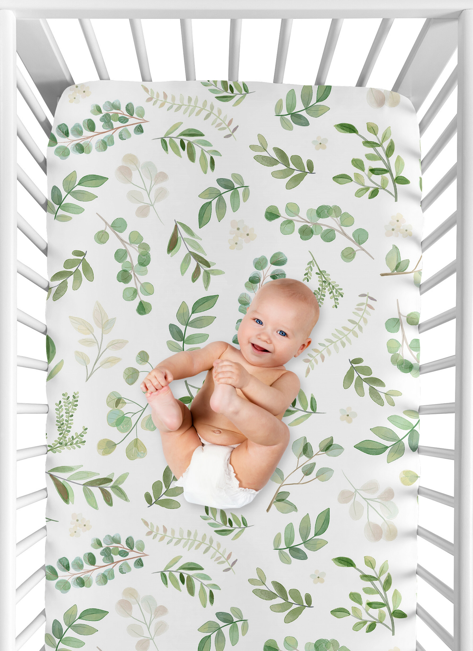 Sweet Jojo Designs Botanical Fitted Crib Sheet | Wayfair