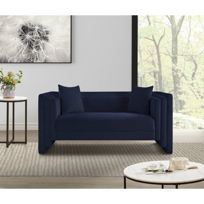 Everett Chenille Fabric Loveseat