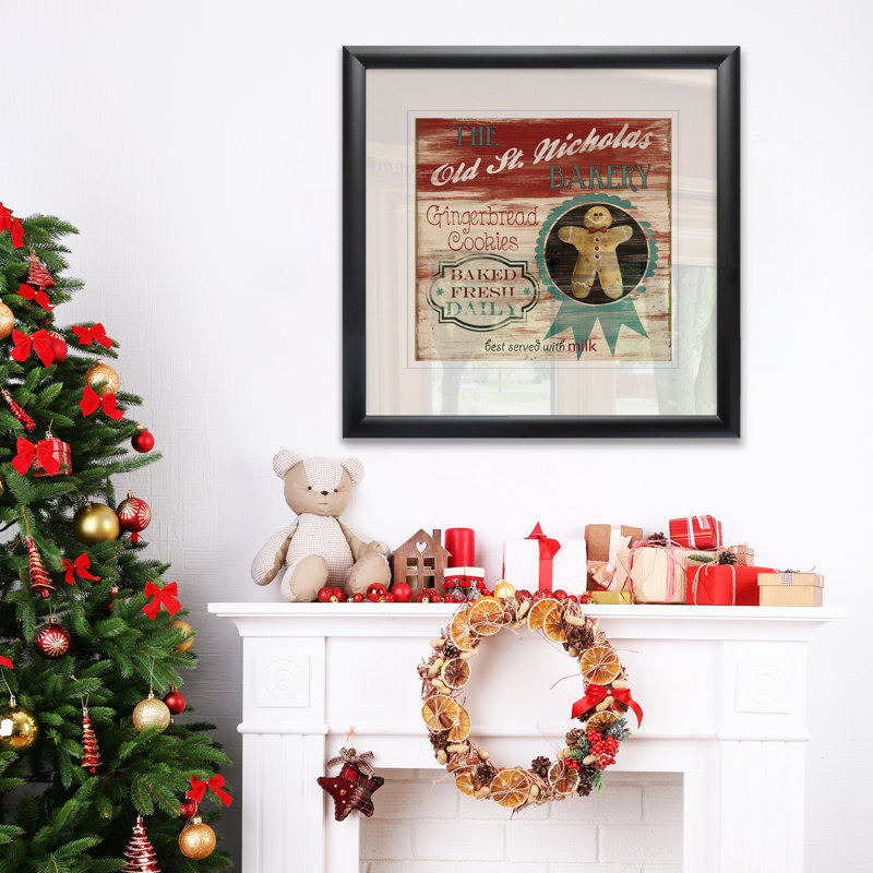 Publicité rétro: St. Nick Bakery - impression, H 26,5 po x l 26,5 po x P 1,5 po
