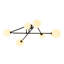 6 - Light Sputnik Glass Globe Linear Semi Flush Mount -24253037
