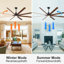 84" Lowe Profile Ceiling Fan With Light-1177949816-1177949818