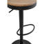 Savino Swivel Adjustable Height Counter Stool with Metal Frame-2140592446