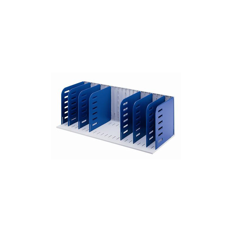 24.8cm H x 72.3cm W x 30.4cm D Desk File Pedestal, Blue/Grey