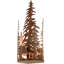 Rustic Lodge Flush Mounted Sconce