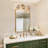 Mylisa 3-Light Dimmable Armed Wall Sconce with Mercury Glass Shade