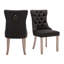 Almerina Tufted Linen Upholstered Back Dining Chair  Side Chair-164183656-182141836