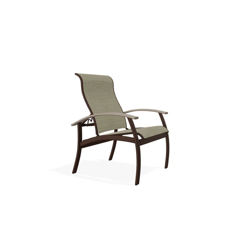 Chaise de patio Askar, Kona texturé, Désert, Bristol taupe Sunbrella®