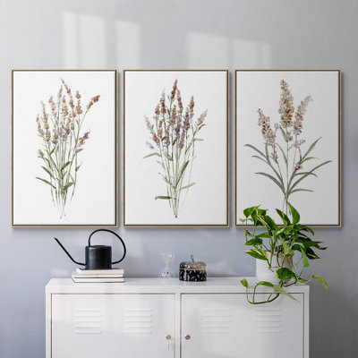 "Dicat Botanical I", reproduction sur toile 3 pièces