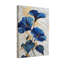 Plants &Flowers Blue Flowers On Gold And White Background-769763767