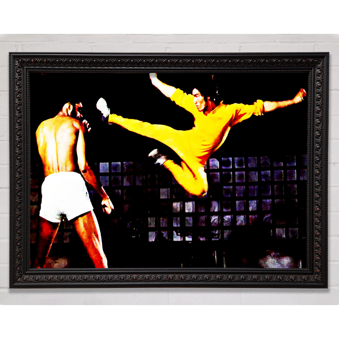 Bruce Lee Flying Kick - Druck