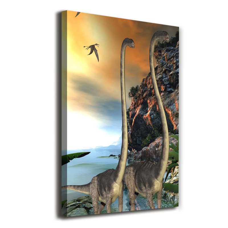 Dinosaurs - Wrapped Canvas Print