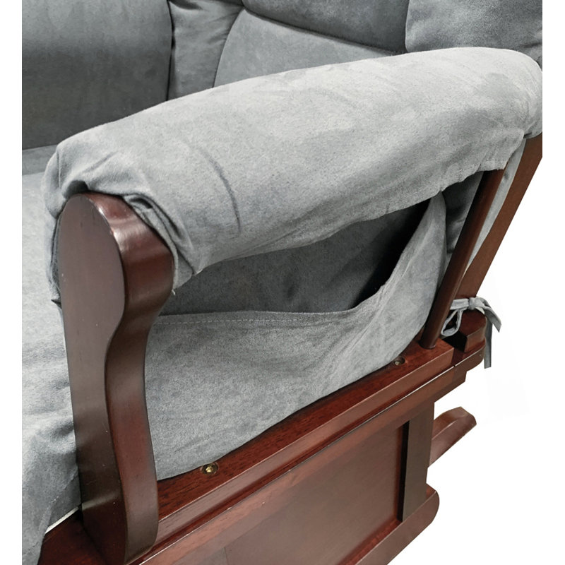 Fauteuil oscillant avec repose-pieds, chaise de chambre à coucher