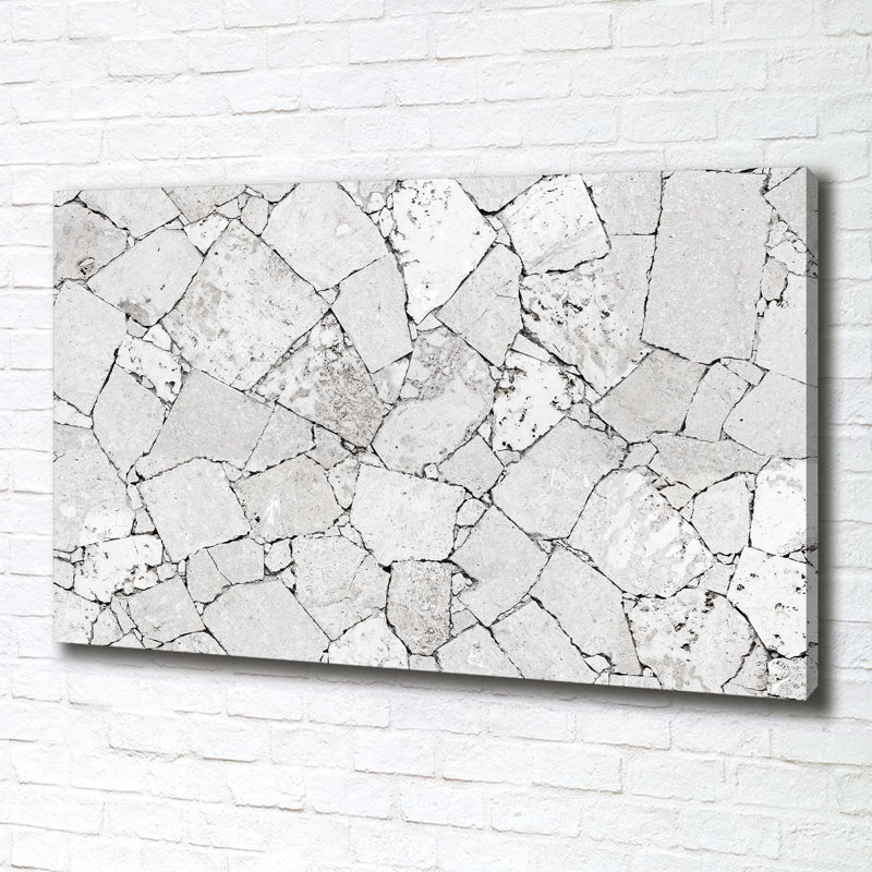 A Stone Wall - Wrapped Canvas Print