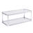 Lennert 44"W Modern Rectangular Glass Coffee Table for Living Room