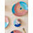 Elegant Dessert Plate Set (6 Pieces), 100% Porcelain, 7.9 x 7.9 x 0.8 inches | Dishwasher Safe, Perfect for Cakes, Pastries & Appetizers | Stylish and Durable Tableware for Entertaining & Everyday Use