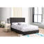 Lit tapissier transitionnel noir Serene Comfort