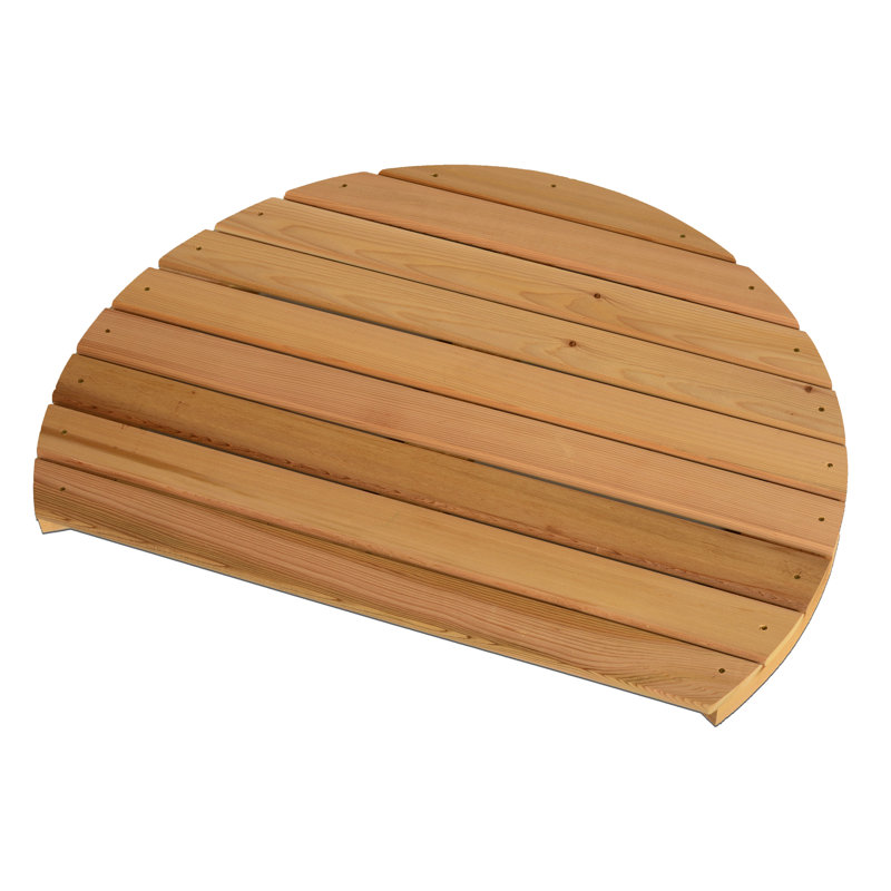 Section de plancher de douche extérieure