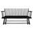 Living Space Black Wood Spindle Back Arm Chair For With Feature-1762011298