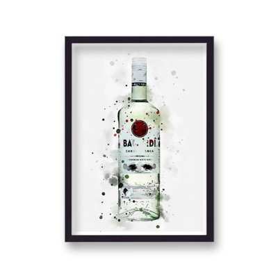 Spirit Graphic Splash Bacardi Inspired by Vouvart - Single Picture Frame Print