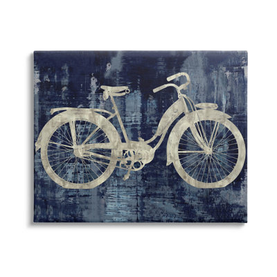 " Rustic Bicycle Brushed Silhouette " by Amanda Wade