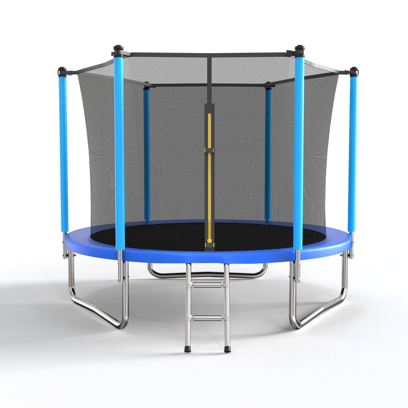 Trampoline 8 pi bleu