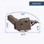 Fauteuil inclinable manuel pivotant en cuir avec massage thermique-2122972143