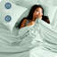Ensemble de draps pour grand lit - Draps de luxe en microfibre ultra douce 1800 - Double brossé - Poches profondes - Facile à installer - Ensemble de 4 pièces - Draps et taies d'oreiller-120596599