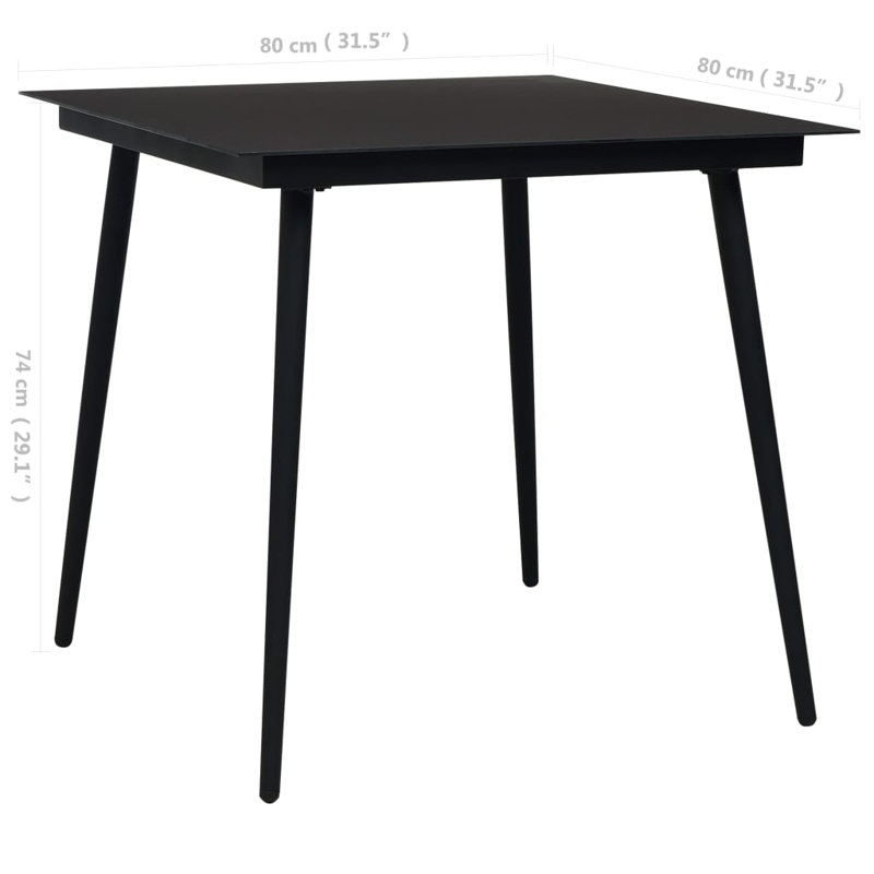 Elisabetta 2 - Person Patio Dining Set with Rectangular Table