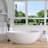 67" x 39" Freestanding  Solid Surface Stone Resin Soaking Bathtub-101771102
