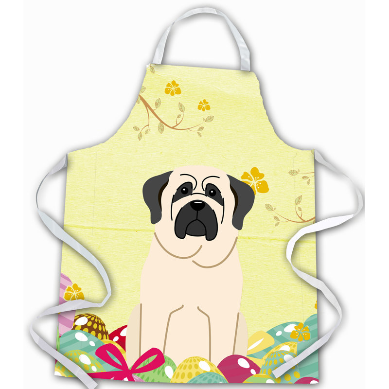 Tablier œufs de pâques, Jaune / brun clair / noir, Mastiff